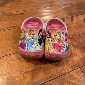 Disney Princesses Crocs.  Size 9.